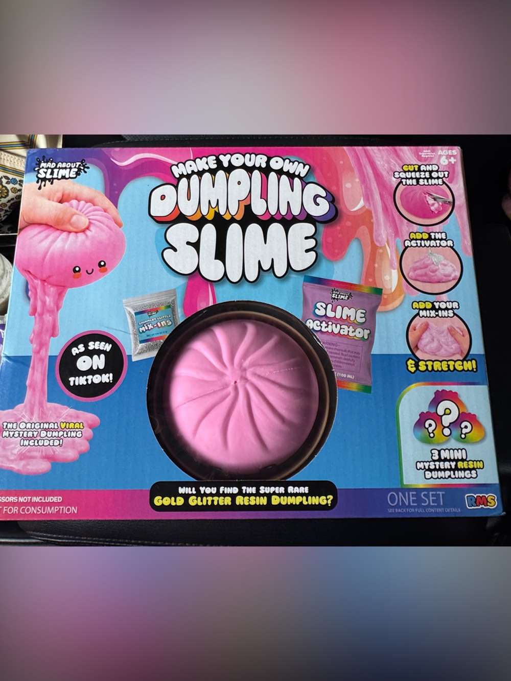 Make Your Own Dumpling Slime Kit - Pink